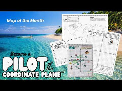 Fiji Coordinate Plane Worksheets